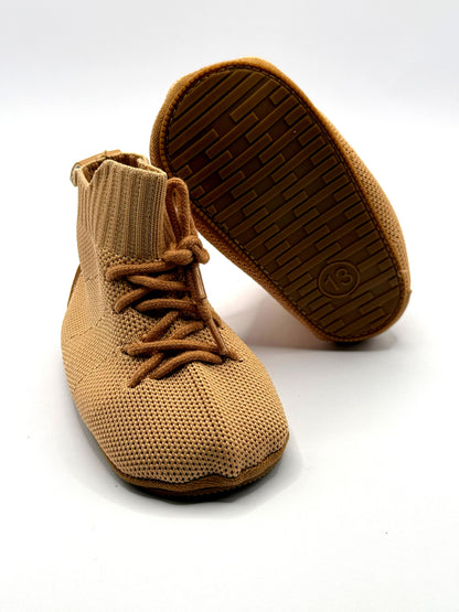 נעלי כותנה ורודות לתינוקות