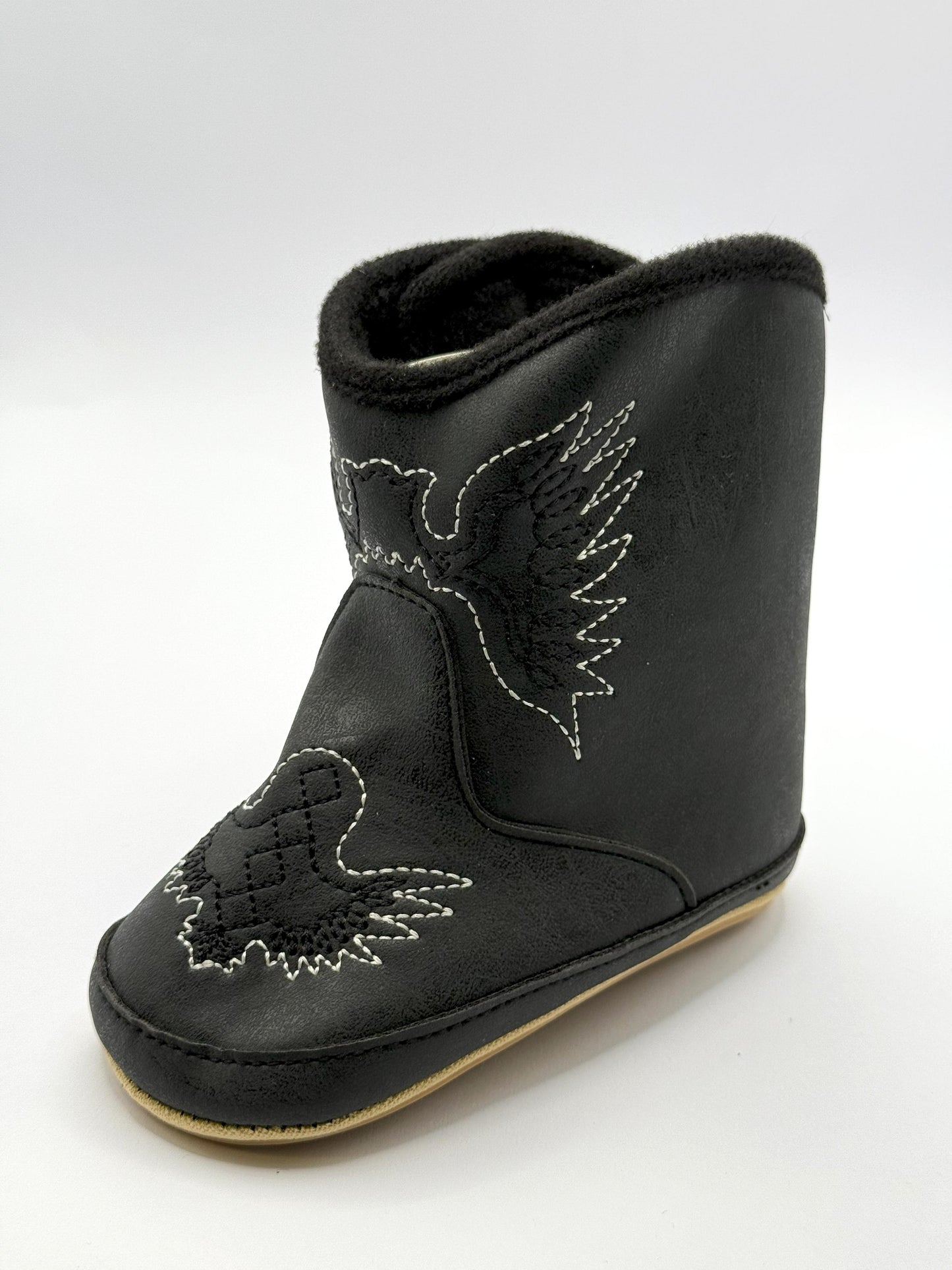 מגפי תינוקות שחורים